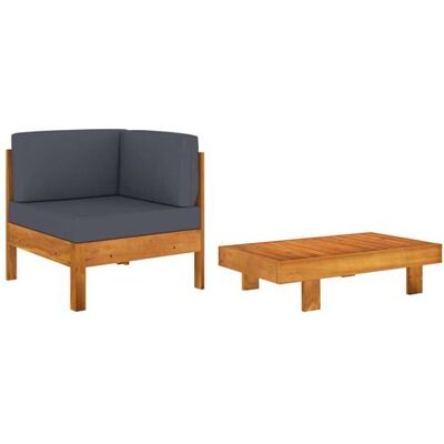 Ensemble de Mobilier de Jardin VidaXL - Gris Foncé - Usage Extérieur Toute l'Année - Publicité Ensemble de Mobilier de Jardin VidaXL - Gris Foncé - Usage Extérieur Toute l'Année - Publicité