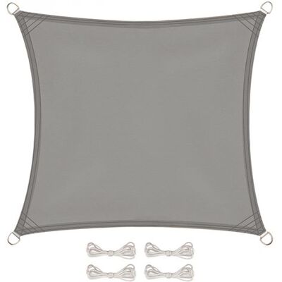 Non communiqué Voile d'ombrage carré pour terrasse, jardin, toile imperméable et résistant UV - 3 x 3 m - Gris - Linxor Gris - Publicité Non communiqué Voile d'ombrage carré pour terrasse, jardin, toile imperméable et résistant UV - 3 x 3 m - Gris - Linxor Gris - Publicité
