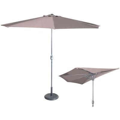 Parasol de balcon en aluminium époxy coloris taupe - Dim : 2,7 x 1,3 m -PEGANE- Taupe - Publicité Parasol de balcon en aluminium époxy coloris taupe - Dim : 2,7 x 1,3 m -PEGANE- Taupe - Publicité