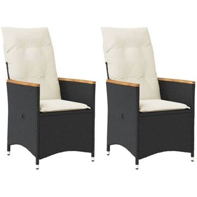 Chaise longue de jardin vidaXL - Réglable, avec coussins - Mobilier extérieur - Publicité Chaise longue de jardin vidaXL - Réglable, avec coussins - Mobilier extérieur - Publicité