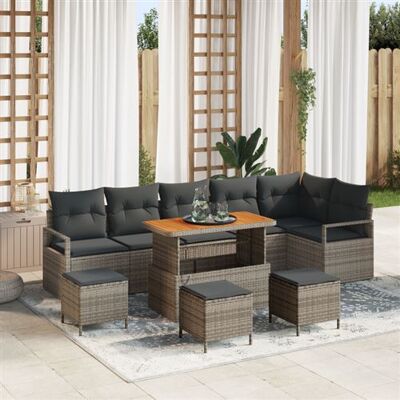 Ensemble de Canapé de Jardin Hugo - Rectangulaire, 6 Places, Résistant UV - Publicité Ensemble de Canapé de Jardin Hugo - Rectangulaire, 6 Places, Résistant UV - Publicité