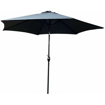 AKORD Parasol de jardin réglable 270x270x235cm - Gris Foncé - Publicité AKORD Parasol de jardin réglable 270x270x235cm - Gris Foncé - Publicité