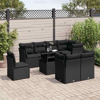 Non communiqué Salon de jardin modulable Vidaxl noir 8 personnes resine tressee 62.0 x 62 x 69 cm 9 pieces Noir - Publicité Non communiqué Salon de jardin modulable Vidaxl noir 8 personnes resine tressee 62.0 x 62 x 69 cm 9 pieces Noir - Publicité