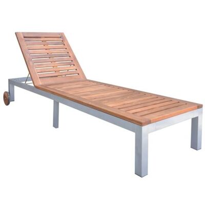 vidaXL Chaise Longue en Bois Massif (44611) - Publicité vidaXL Chaise Longue en Bois Massif (44611) - Publicité
