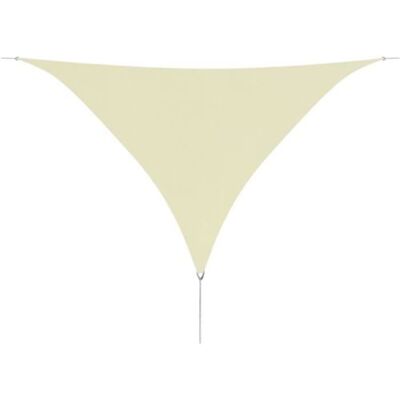 vidaXL Toldo de soleil en tissu Oxford triangulaire 5x5x5 m Crème - Toldo de soleil - Publicité vidaXL Toldo de soleil en tissu Oxford triangulaire 5x5x5 m Crème - Toldo de soleil - Publicité