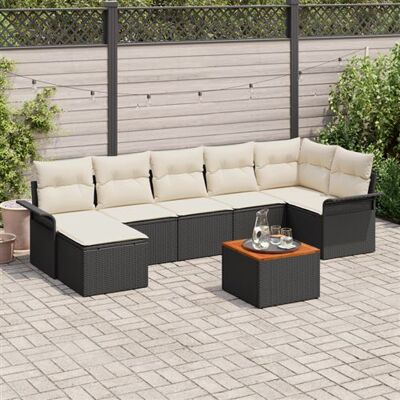 Ensemble de Canapés de Jardin Poly Rattan Acacia 8 Pièces - Mobilier d'Extérieur - Publicité Ensemble de Canapés de Jardin Poly Rattan Acacia 8 Pièces - Mobilier d'Extérieur - Publicité