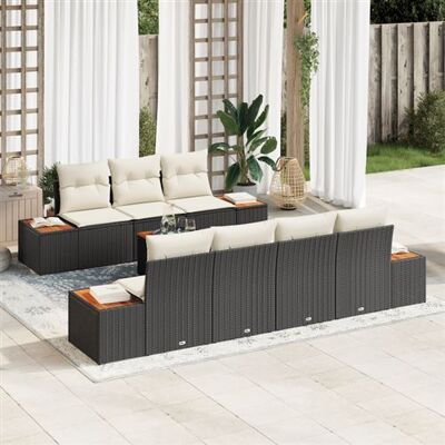 Ensemble de 8 Canapés de Jardin - Rotin Synthétique Résistant - Publicité Ensemble de 8 Canapés de Jardin - Rotin Synthétique Résistant - Publicité