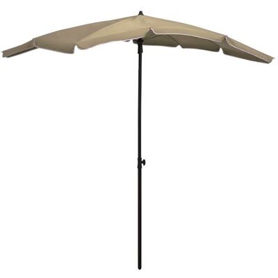 Parasole de jardin vidaXL avec poteau 200x130 cm taupe - Parasole de jardin - Publicité Parasole de jardin vidaXL avec poteau 200x130 cm taupe - Parasole de jardin - Publicité