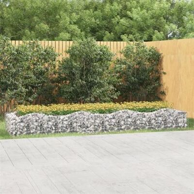 vidaXL Banc de gabions arqué - Bordure de jardin - Publicité vidaXL Banc de gabions arqué - Bordure de jardin - Publicité