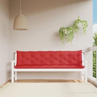 Non communiqué vidaXL Lot de 2 Coussins de Banc de Jardin, Revêtement de Banc avec Jeux de Cordes, Coussin d'Extérieur Imperméable, Rouge 361741 Rouge - Publicité Non communiqué vidaXL Lot de 2 Coussins de Banc de Jardin, Revêtement de Banc avec Jeux de Cordes, Coussin d'Extérieur Imperméable, Rouge 361741 Rouge - Publicité