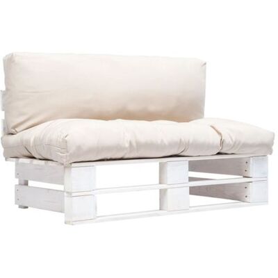 vidaxl 885117 - Canapé de jardin avec coussins - Publicité vidaxl 885117 - Canapé de jardin avec coussins - Publicité