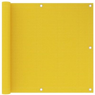 vidaXL Écran de balcon jaune 90x600 cm HDPE Parasol extérieur - Publicité vidaXL Écran de balcon jaune 90x600 cm HDPE Parasol extérieur - Publicité