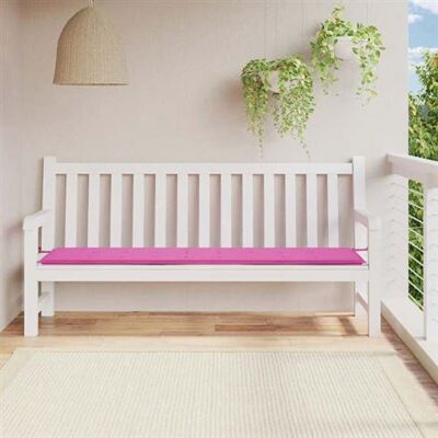 Coussin pour banc de jardin rose 200x50x3 cm Tissu - Coussin pour banc de jardin - Publicité Coussin pour banc de jardin rose 200x50x3 cm Tissu - Coussin pour banc de jardin - Publicité