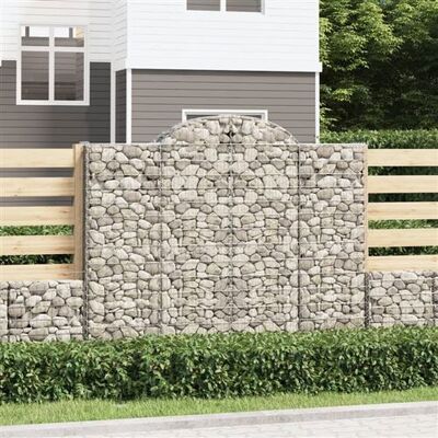 Panier de gabions arqués vidaXL - Mur décoratif jardin - Publicité Panier de gabions arqués vidaXL - Mur décoratif jardin - Publicité