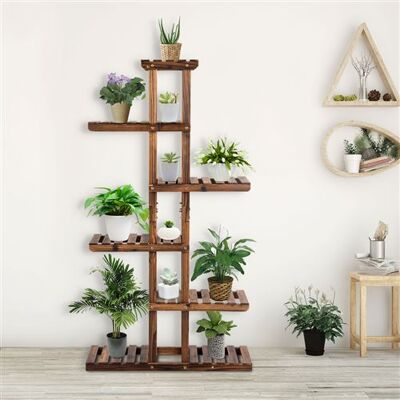 Non communiqué etagère à plantes en bois à 6 couches,,giantex,75x25x140cm, porte plante décoration extérieur intérieur pour jardin/salon/patio/balcon - Publicité Non communiqué etagère à plantes en bois à 6 couches,,giantex,75x25x140cm, porte plante décoration extérieur intérieur pour jardin/salon/patio/balcon - Publicité