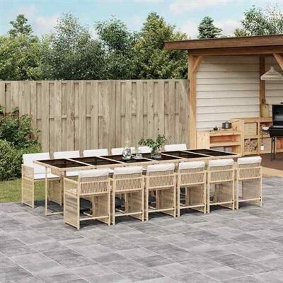 Non communiqué Salon de jardin GENERIQUE resine tressee 3 personnes 13 pieces 38 x 38 cm beige Beige - Publicité Non communiqué Salon de jardin GENERIQUE resine tressee 3 personnes 13 pieces 38 x 38 cm beige Beige - Publicité