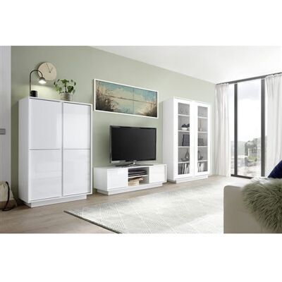 Altobuy - LYSIANE - Blanc laqué brillant - Living room furniture set - Publicité Altobuy - LYSIANE - Blanc laqué brillant - Living room furniture set - Publicité