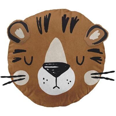 Non communiqué Coussin Déhoussable Ø30cm Coton Motif Tigre - DEREK - ALTOBUY Marron - Publicité Non communiqué Coussin Déhoussable Ø30cm Coton Motif Tigre - DEREK - ALTOBUY Marron - Publicité