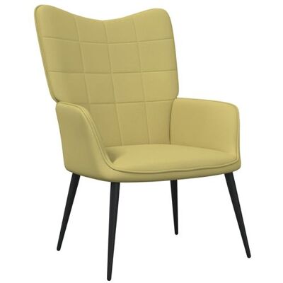 Non communiqué vidaXL Chaise de relaxation Vert Tissu Vert - Publicité Non communiqué vidaXL Chaise de relaxation Vert Tissu Vert - Publicité