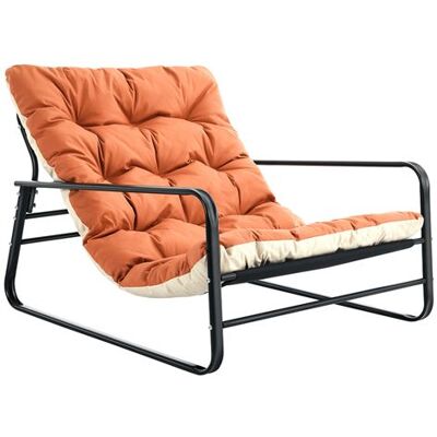 Non communiqué Fauteuil Salon Chaise Longue , Homemiyn , 118,5 x 92 x 72,5 cm - Orange Orange - Publicité Non communiqué Fauteuil Salon Chaise Longue , Homemiyn , 118,5 x 92 x 72,5 cm - Orange Orange - Publicité