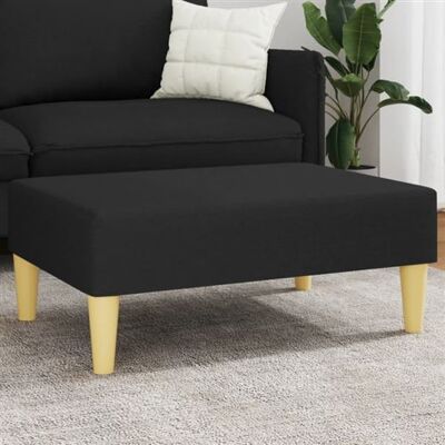 Non communiqué vidaXL Tabouret 77x55x31 cm tissu noir379555 Noir - Publicité Non communiqué vidaXL Tabouret 77x55x31 cm tissu noir379555 Noir - Publicité