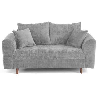Non communiqué Canape droit LISA DESIGN 2 places en velours gris 150 x 150 x 81 cm Gris - Publicité Non communiqué Canape droit LISA DESIGN 2 places en velours gris 150 x 150 x 81 cm Gris - Publicité