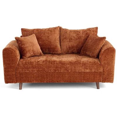 Non communiqué Canape droit LISA DESIGN 2 places en velours rouge 150 x 150 x 81 cm Rouille - Publicité Non communiqué Canape droit LISA DESIGN 2 places en velours rouge 150 x 150 x 81 cm Rouille - Publicité