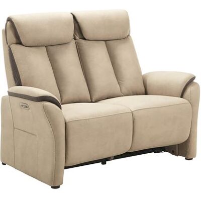 Altobuy Coimbra - Canapé Relax Électrique 2 Places Nubuck Beige Gris Foncé - Canapé - Publicité Altobuy Coimbra - Canapé Relax Électrique 2 Places Nubuck Beige Gris Foncé - Canapé - Publicité