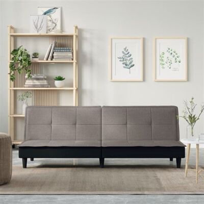 Non communiqué Canapé lit taupe tissu Taupe - Publicité Non communiqué Canapé lit taupe tissu Taupe - Publicité