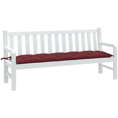 vidaXL Coussin pour banc de jardin Melange Rouge Vin - Banc de jardin - Publicité vidaXL Coussin pour banc de jardin Melange Rouge Vin - Banc de jardin - Publicité