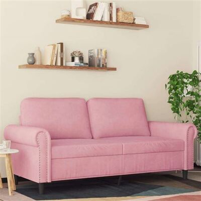 Non communiqué Canape droit en.casa 2 places en velours rose 77 x 172 x 80 cm rose - Publicité Non communiqué Canape droit en.casa 2 places en velours rose 77 x 172 x 80 cm rose - Publicité