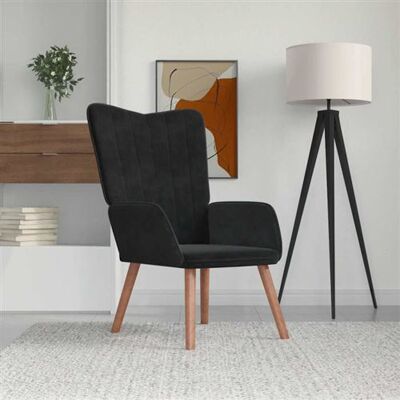 Non communiqué vidaXL Relaxstoel velours noir Noir - Publicité Non communiqué vidaXL Relaxstoel velours noir Noir - Publicité
