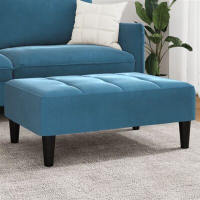 Non communiqué vidaXL Tabouret 77x55x31 cm velours bleu4007365 Bleu - Publicité Non communiqué vidaXL Tabouret 77x55x31 cm velours bleu4007365 Bleu - Publicité