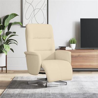 Fauteuil inclinable VIDA XL, tissu crème - Mobilier - Publicité Fauteuil inclinable VIDA XL, tissu crème - Mobilier - Publicité