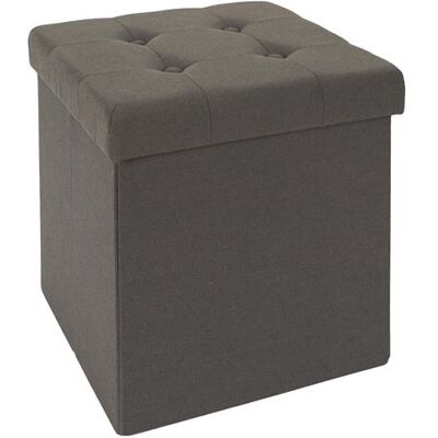 Non communiqué Coffre Pouf Pliable Capitonné Coloris Gris - NORA - ALTOBUY Gris - Publicité Non communiqué Coffre Pouf Pliable Capitonné Coloris Gris - NORA - ALTOBUY Gris - Publicité