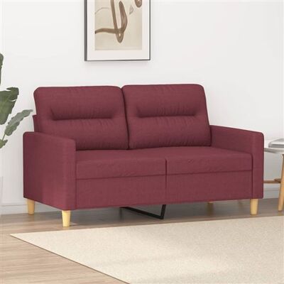 Non communiqué vidaXL Canapé à 2 places Rouge bordeaux 120 cm Tissu359233 Rouge - Publicité Non communiqué vidaXL Canapé à 2 places Rouge bordeaux 120 cm Tissu359233 Rouge - Publicité