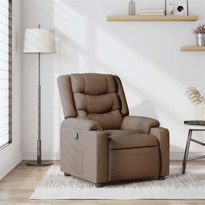 Non communiqué Fauteuil inclinable Marron Tissu Marron - Publicité Non communiqué Fauteuil inclinable Marron Tissu Marron - Publicité