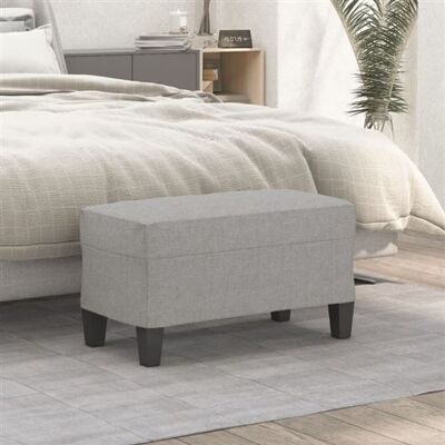 Non communiqué Banc Gris clair 70x35x41 cm Tissu Gris clair - Publicité Non communiqué Banc Gris clair 70x35x41 cm Tissu Gris clair - Publicité