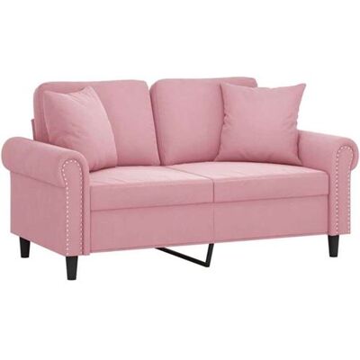 Non communiqué Canape droit vidaxl 2 places en polyester rose 77 x 152 x 80 cm rose - Publicité Non communiqué Canape droit vidaxl 2 places en polyester rose 77 x 152 x 80 cm rose - Publicité