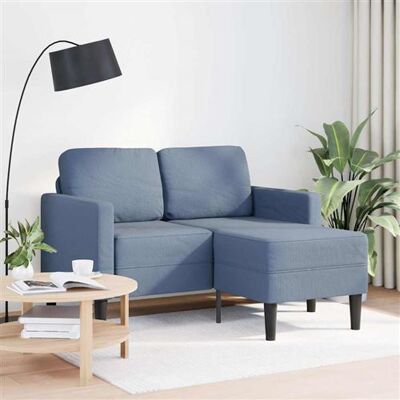 Non communiqué vidaXL 2-zitsbank met ligstoel L-vormig 125 cm linnen blauw4107079 Bleu - Publicité Non communiqué vidaXL 2-zitsbank met ligstoel L-vormig 125 cm linnen blauw4107079 Bleu - Publicité