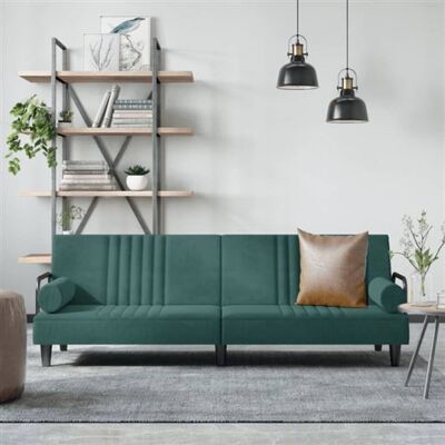 Non communiqué vidaXL Slaapbank met armleuningen fluweel donkergroen351896 Vert - Publicité Non communiqué vidaXL Slaapbank met armleuningen fluweel donkergroen351896 Vert - Publicité