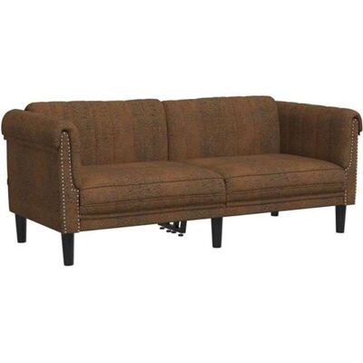 Non communiqué Canape droit vidaxl 2 places en simili-cuir marron 77 x 182 x 74 cm Marron - Publicité Non communiqué Canape droit vidaxl 2 places en simili-cuir marron 77 x 182 x 74 cm Marron - Publicité