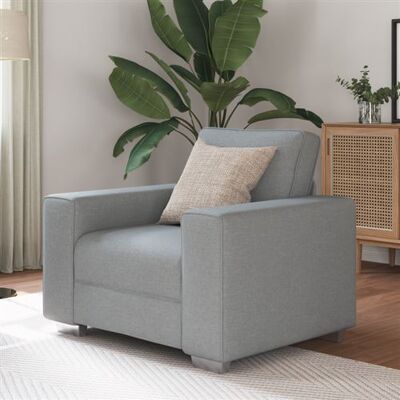 vidaXL Canapé Gris Clair Polyester - Canapé - Publicité vidaXL Canapé Gris Clair Polyester - Canapé - Publicité