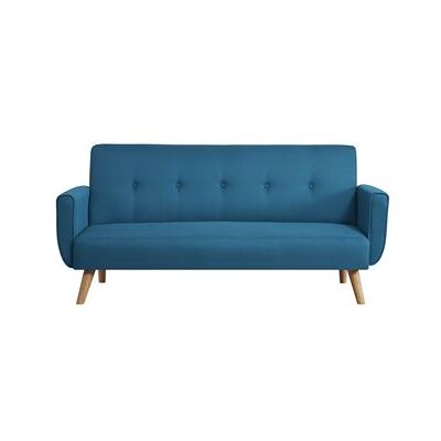 Non communiqué Canapé scandinave convertible 3 places en tissu bleu canard BERLIN CONCEPT USINE Bleu - Publicité Non communiqué Canapé scandinave convertible 3 places en tissu bleu canard BERLIN CONCEPT USINE Bleu - Publicité