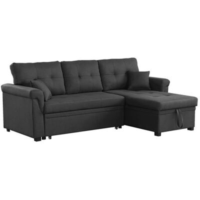 Non communiqué Canapé d'angle droit convertible 4 places en tissu gris foncé TORONTO CONCEPT USINE Gris - Publicité Non communiqué Canapé d'angle droit convertible 4 places en tissu gris foncé TORONTO CONCEPT USINE Gris - Publicité