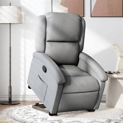 Non communiqué vidaXL Fauteuil de relaxation inclinable tissu gris clair Gris - Publicité Non communiqué vidaXL Fauteuil de relaxation inclinable tissu gris clair Gris - Publicité