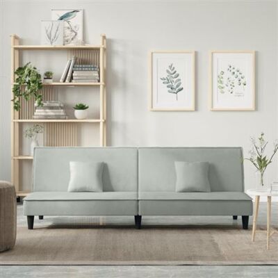 Non communiqué vidaXL Slaapbank fluweel lichtgrijs351907 gris clair - Publicité Non communiqué vidaXL Slaapbank fluweel lichtgrijs351907 gris clair - Publicité