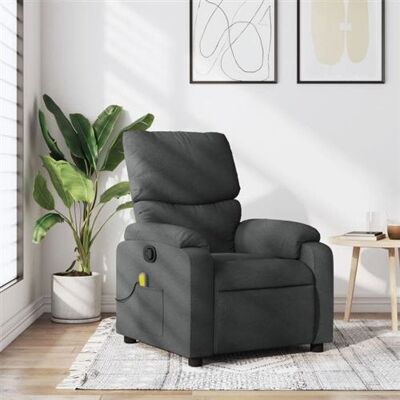 Non communiqué vidaXL Fauteuil de massage, relaxation tissu gris foncé Gris - Publicité Non communiqué vidaXL Fauteuil de massage, relaxation tissu gris foncé Gris - Publicité