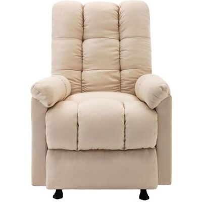 Non communiqué vidaXL Fauteuil de massage inclinable Crème Tissu Rouge - Publicité Non communiqué vidaXL Fauteuil de massage inclinable Crème Tissu Rouge - Publicité