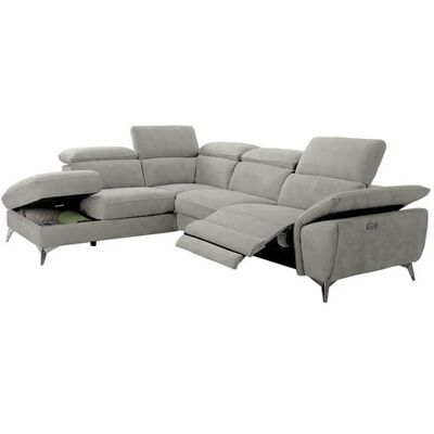 Non communiqué Canapé d'Angle Gauche 1 Relax Electrique Gris Clair - TOLEDO - ALTOBUY Gris - Publicité Non communiqué Canapé d'Angle Gauche 1 Relax Electrique Gris Clair - TOLEDO - ALTOBUY Gris - Publicité